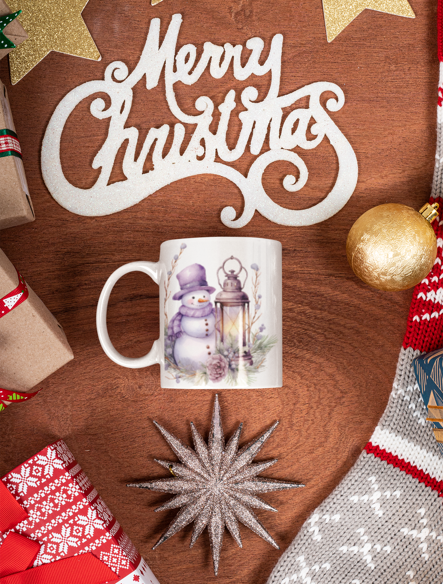 Personalised Christmas Mug & Coaster