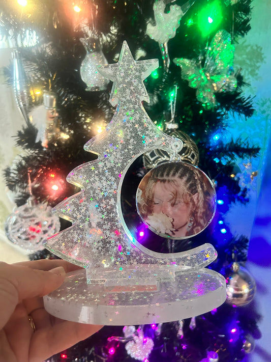 Resin Personalised Picture Christmas tree