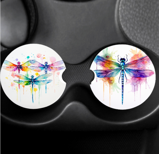 Car Coasters ( Dragonfly/Hummingbird)