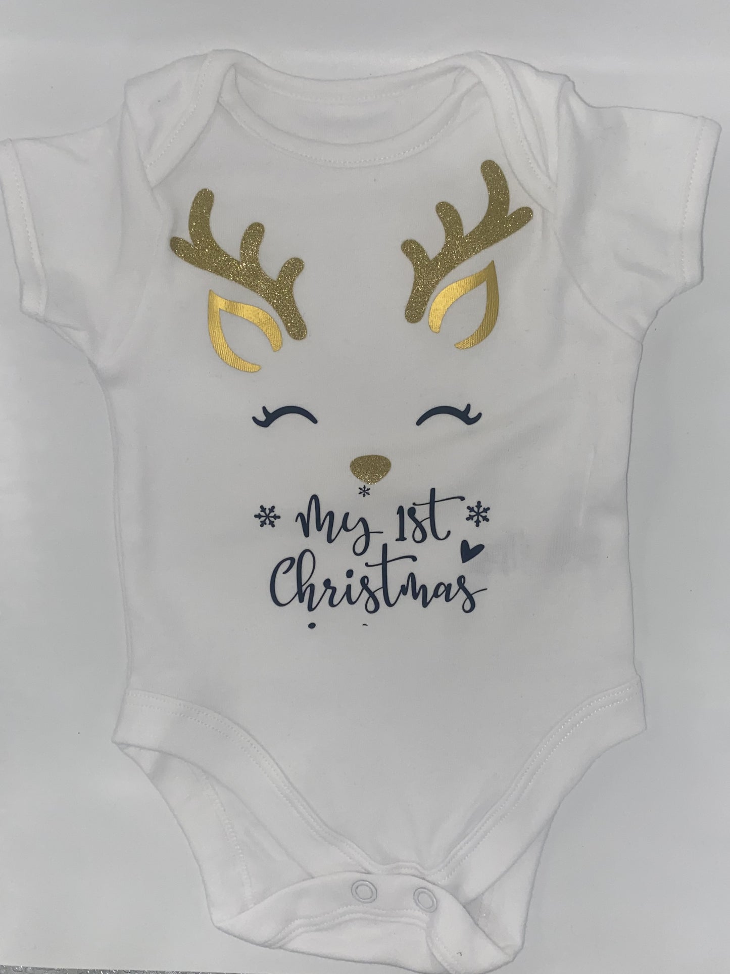 Personalised My First Christmas Vest 0-3 / 3-6 Months Reindeer