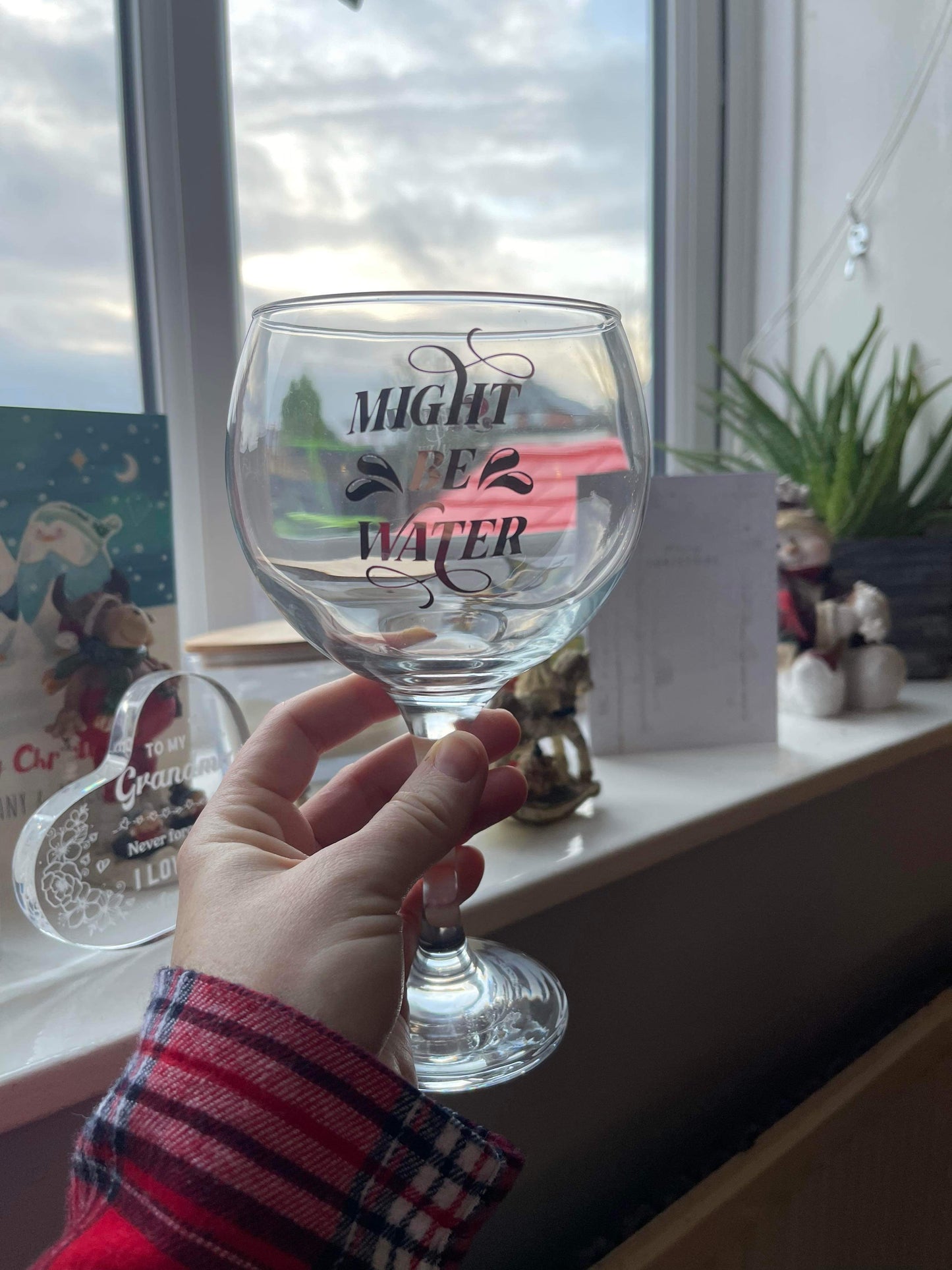 Personalised wine or gin glass
