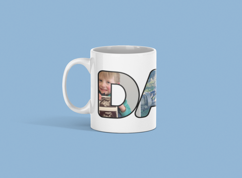 Dad letters photo mug
