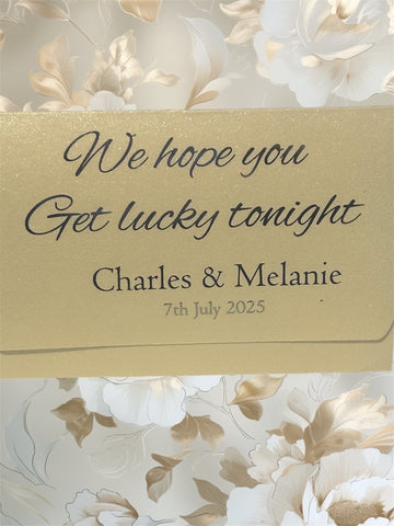 Lottery Scratch card holders/Wedding favours