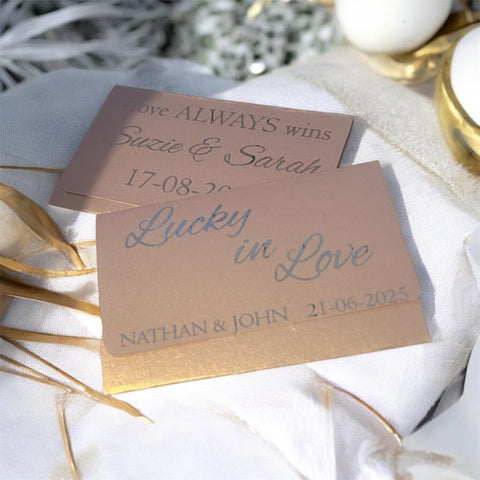 Lottery Scratch card holders/Wedding favours