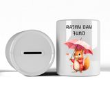 Personalised Rainy Day Money Box