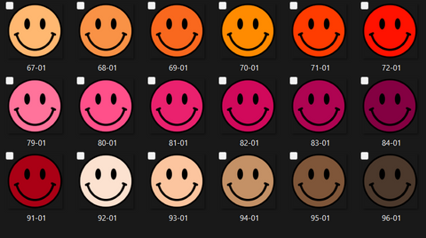 Car Coasters ( smiley face)
