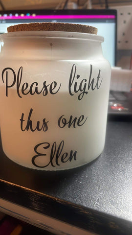 Personalized Candle