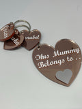 Heart Family Keyring
