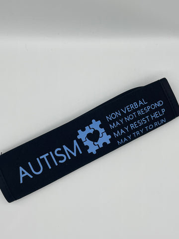 Medical awareness seat belt cover